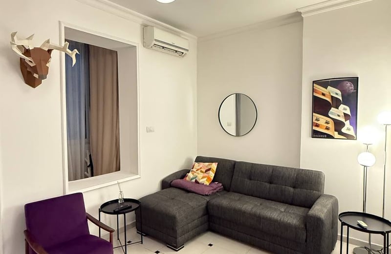 Аренда светлой 2-комнатной квартиры, 43 м², центр Белграда, Сербия